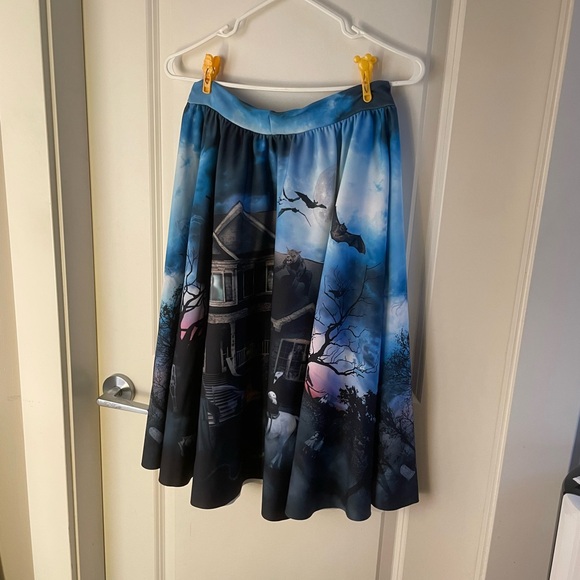 BlackMilk Hide and Freak Haunted House Skirt Fleece Lined Halloween - Picture 6 of 12